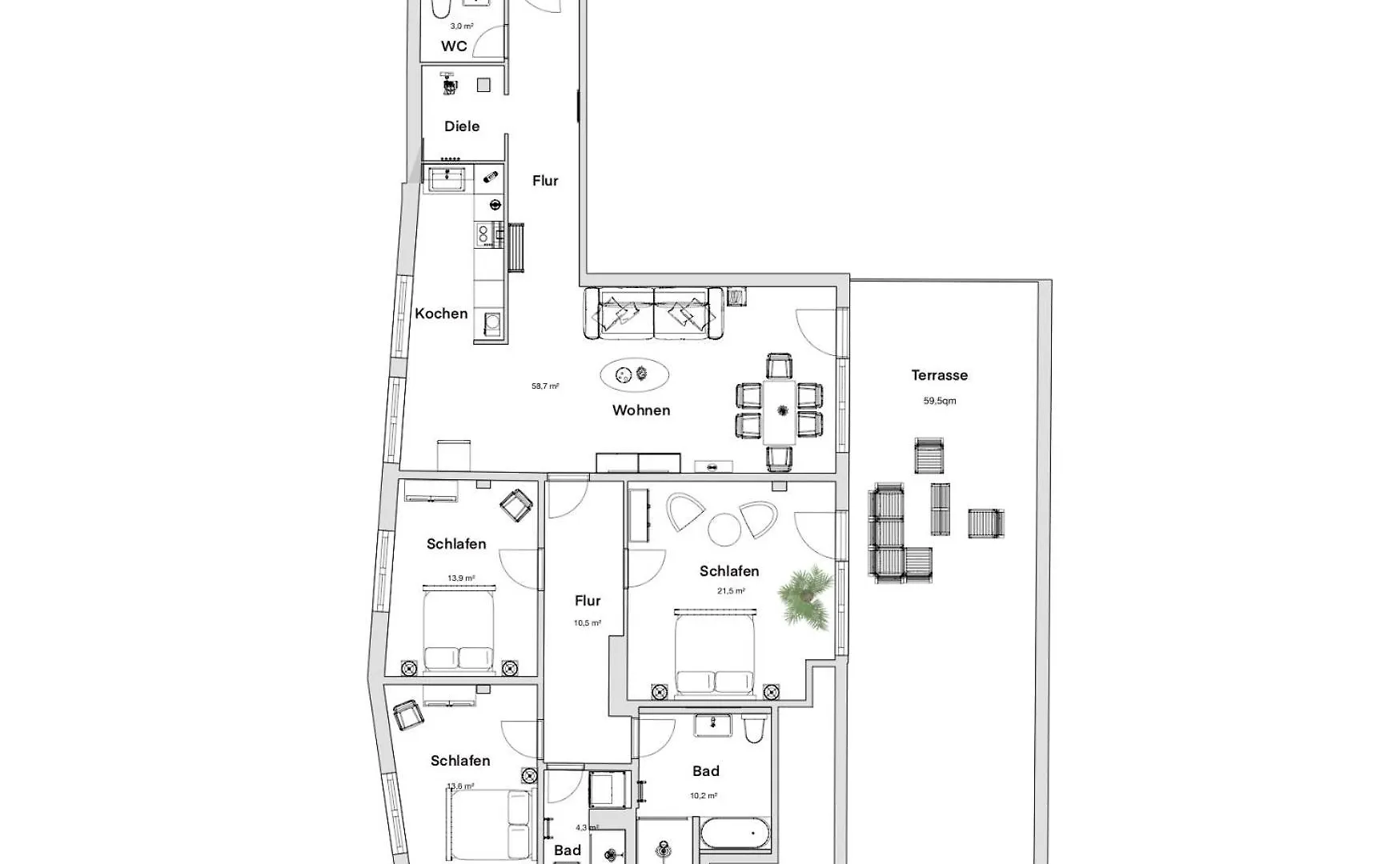 Pineapple Apartments Penthouse Am Zwinger - 162 Qm - 1X Free Parking Dresden